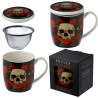 Taza de té Calavera y Rosas