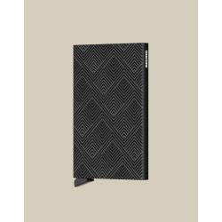 Tarjetero Secrid Aluminio Estampado Negro