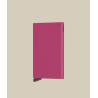 Tarjetero Secrid Aluminio Fucsia