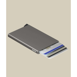 Tarjetero Secrid Aluminio Gris