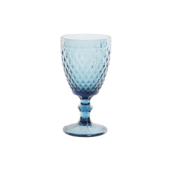 Copa cristal labrado azul