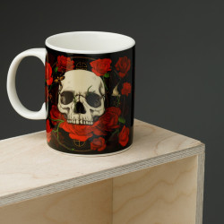 Taza Calavera y Rosas