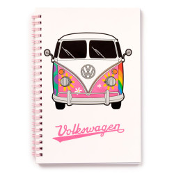 Libreta furgoneta hippy rosa