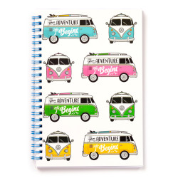 Libreta furgoneta hippy...