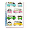 Libreta furgoneta hippy colores
