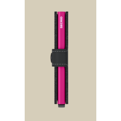 Tarjetero Secrid Mate Negro - Fucsia