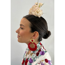 Pendientes dorados aro...