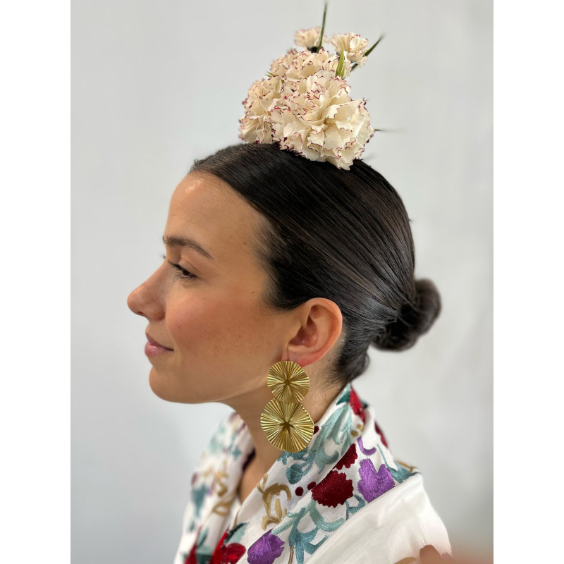 Pendientes Dos Ciruclos Dorados