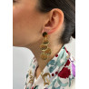 Pendientes Cuatro Circulos dorados