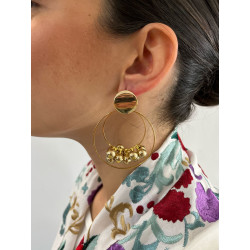 Pendientes Bolitas dorados