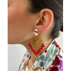 Pendientes mini lagrimas colores