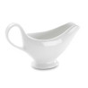 Salsera de porcelana blanca