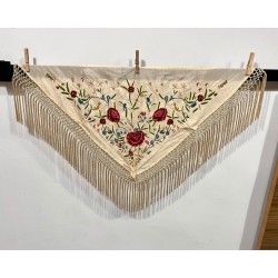 Mantoncillo Carla R niña Beige