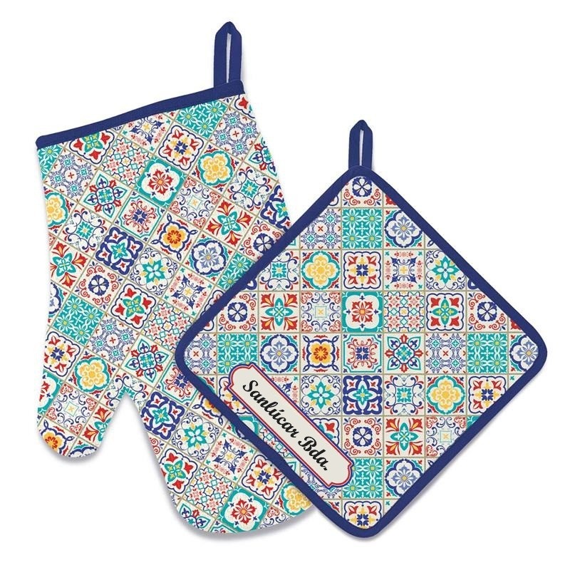 Set Manopla y Agarradera Sanlúcar Arabesca verde