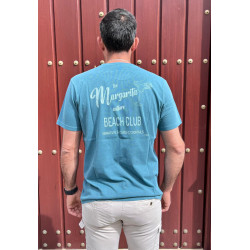 Camiseta Beach Club Azul Egeo