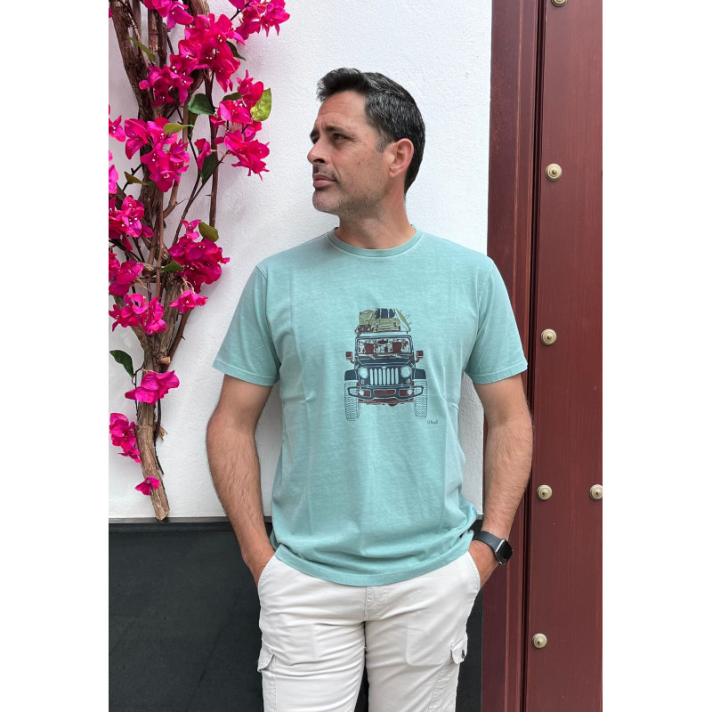 Camiseta Cross Land Verde Hielo