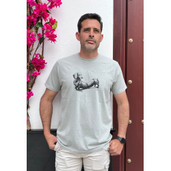 Camiseta Salchicha Cemento