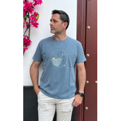 Camiseta Salto Azul noche