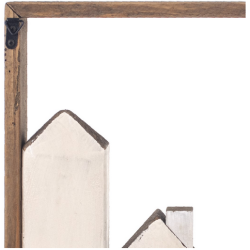 Cuadro Pueblo madera