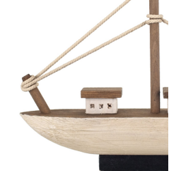 Barco Madera Blanco