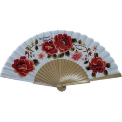 Abanico Rosas Rojas