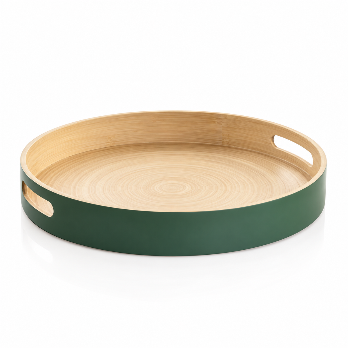 Bandeja redonda de bambú 38 cm