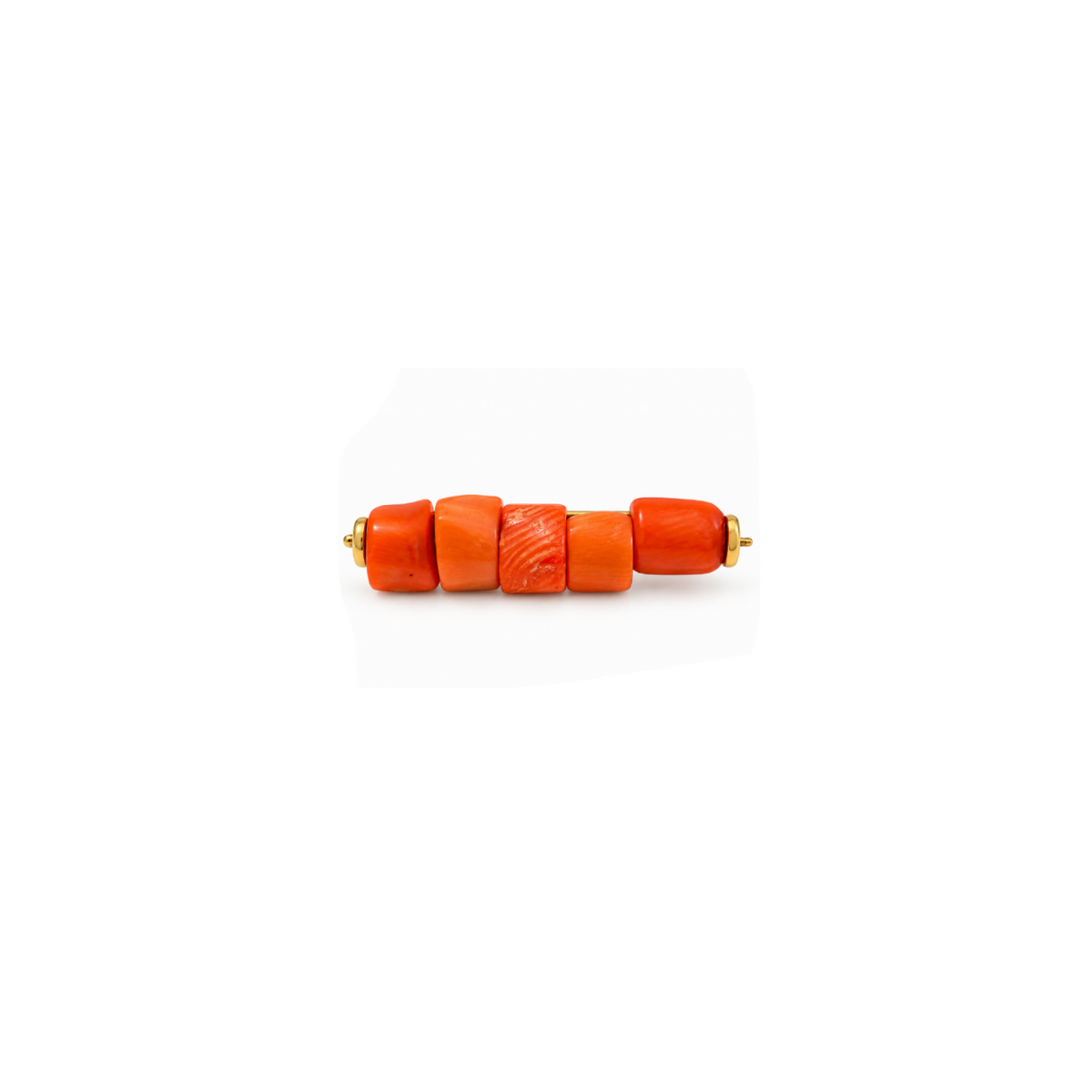 Broche Cuentas Coral