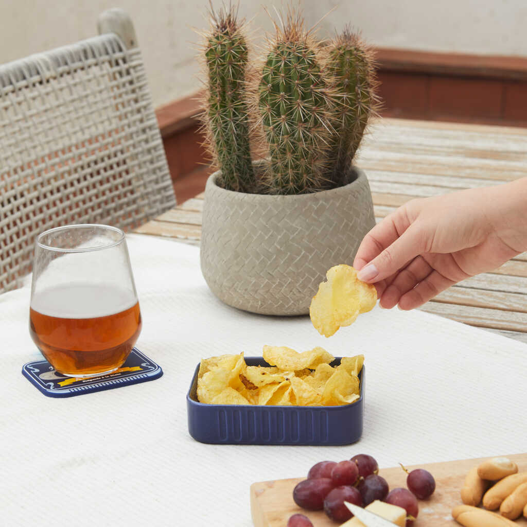 Cuenco de aperitivo lata azul