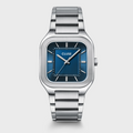 Quadrus Watch Steel, Blue, Silver Colour