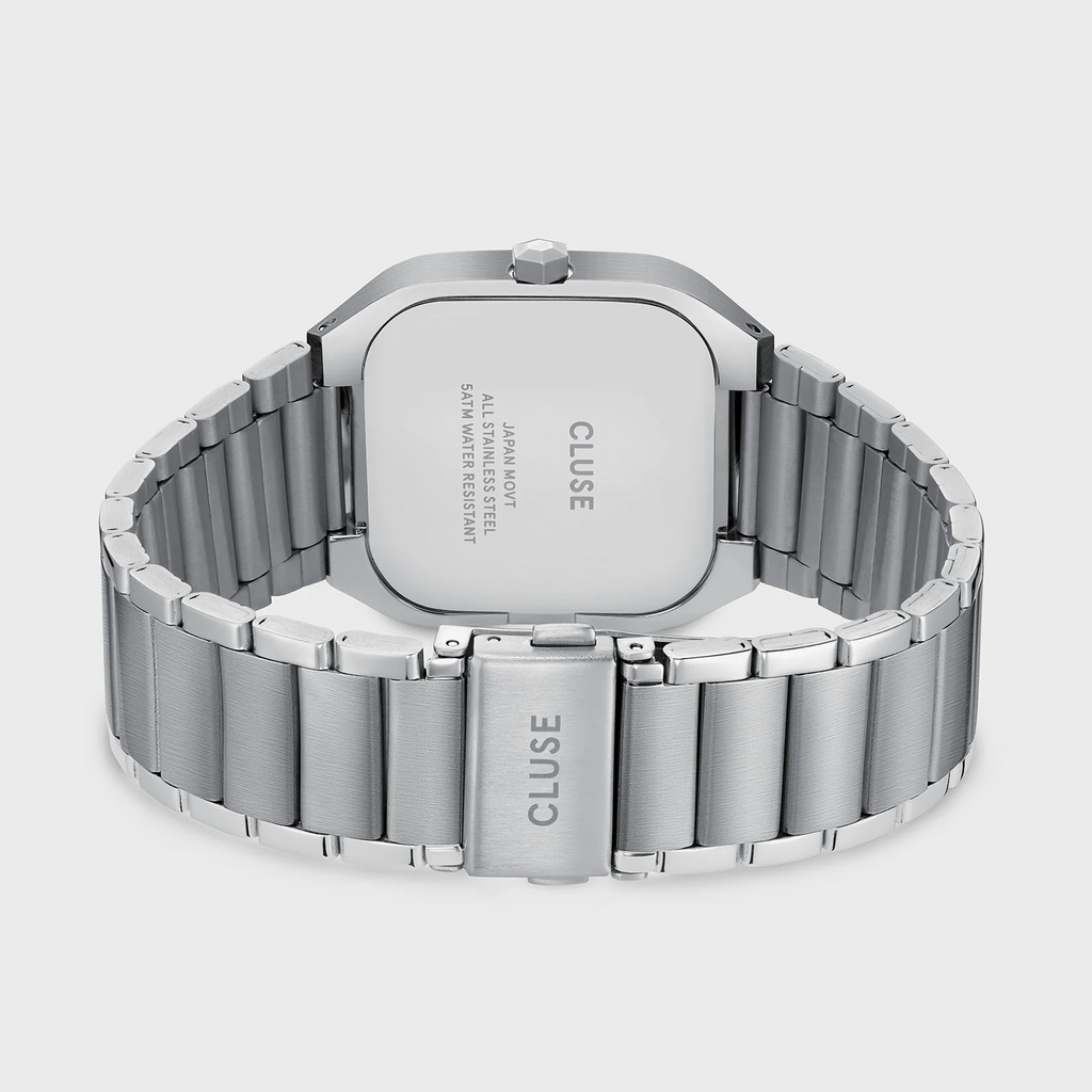 Quadrus Watch Steel, Green, Silver Colour