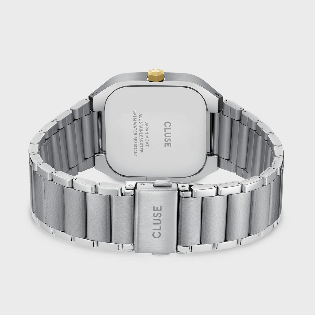 Quadrus Watch Steel, Silver, Two Tone