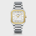 Quadrus Watch Steel, Silver, Two Tone