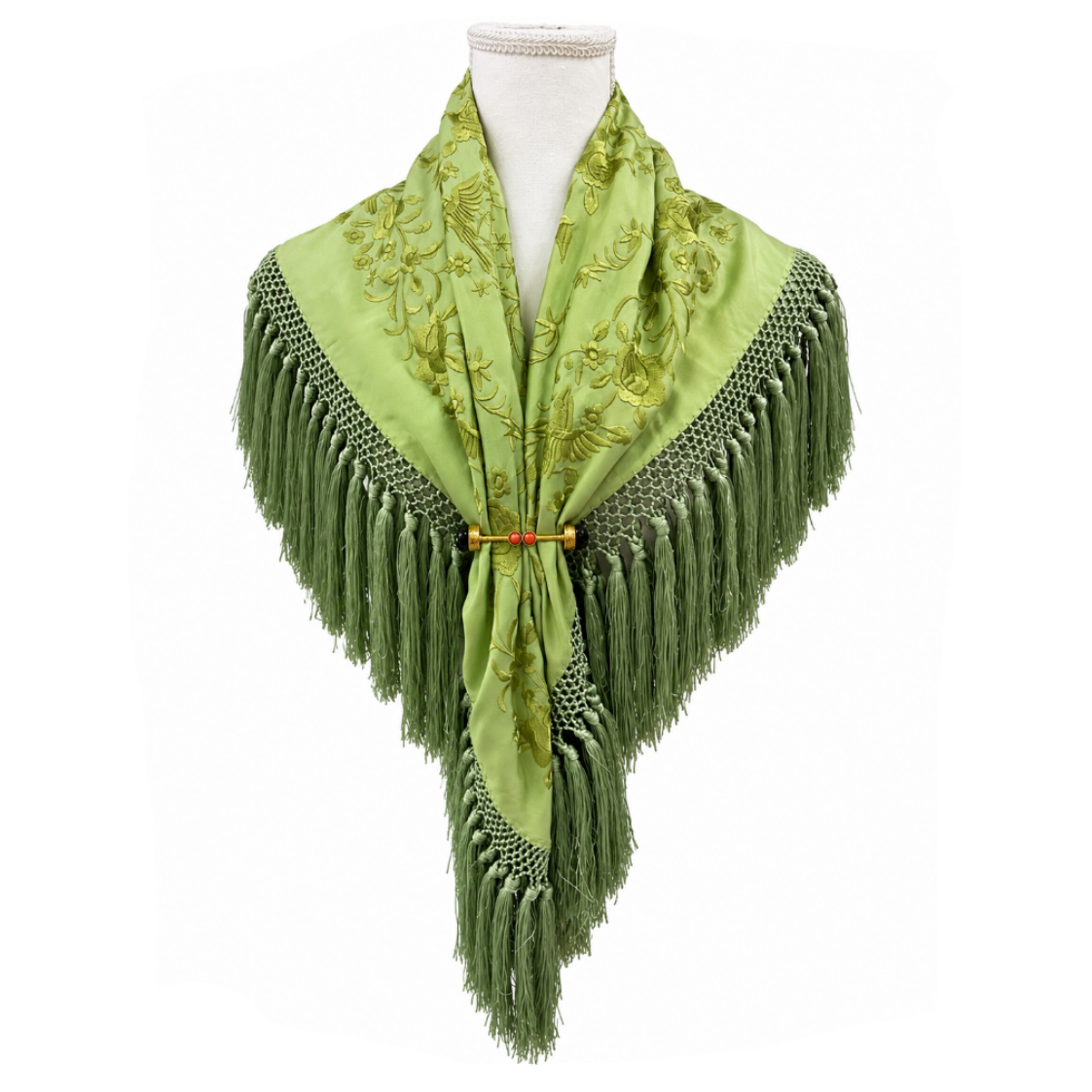 Mantoncillo de Flamenca Nairobi Verde Pistacho – Cuadrado