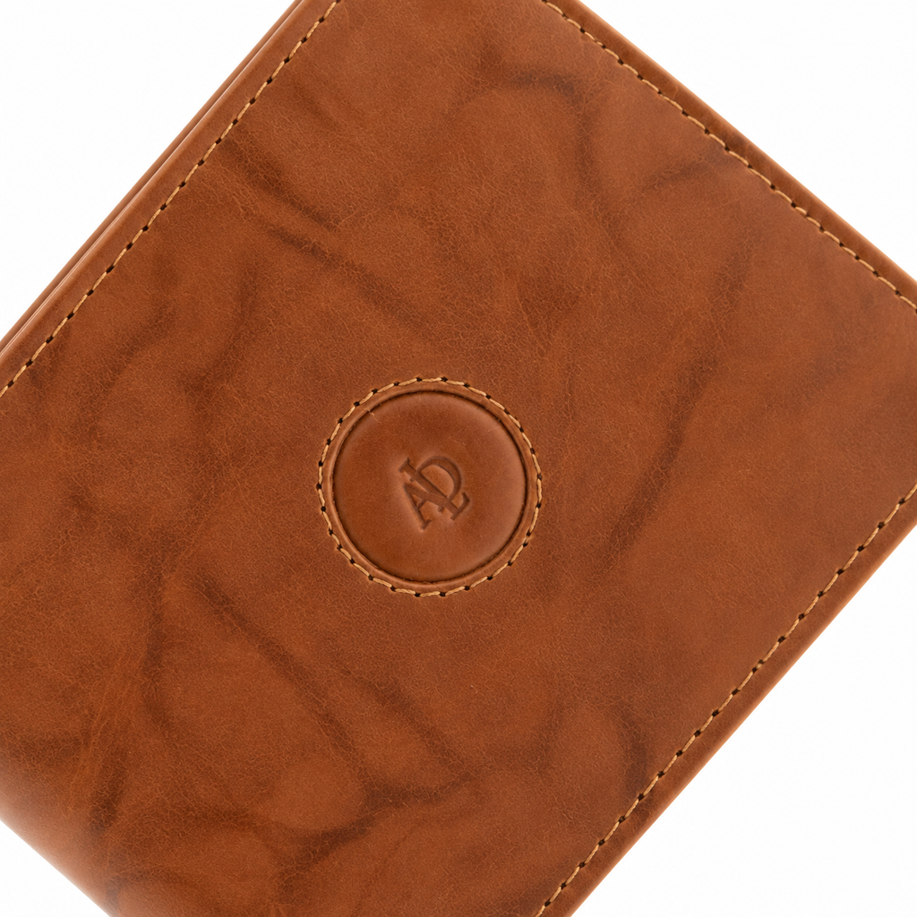 Cartera horizontal de hombre de piel Root