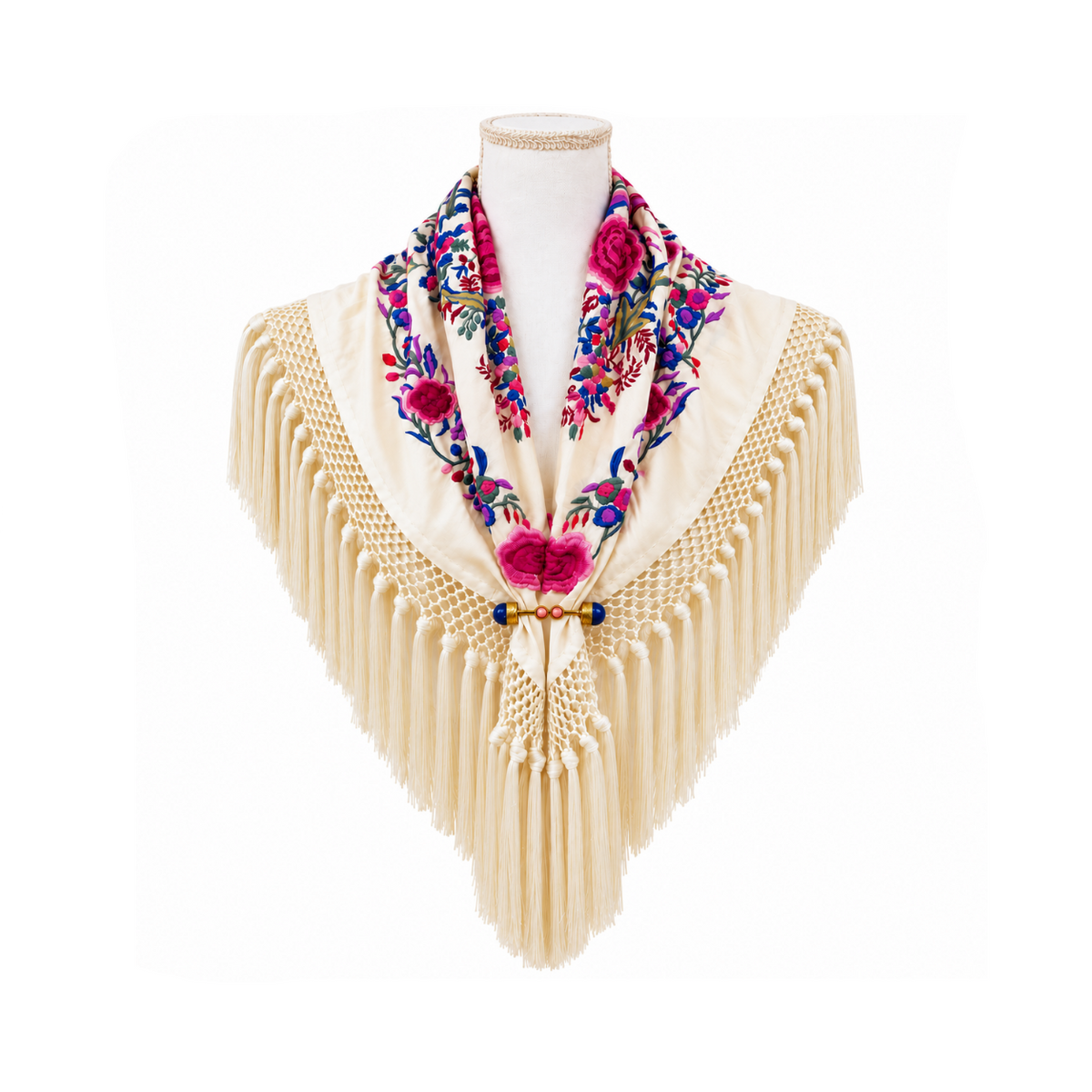 Mantoncillo de Flamenca Río Marfil – Cuadrado