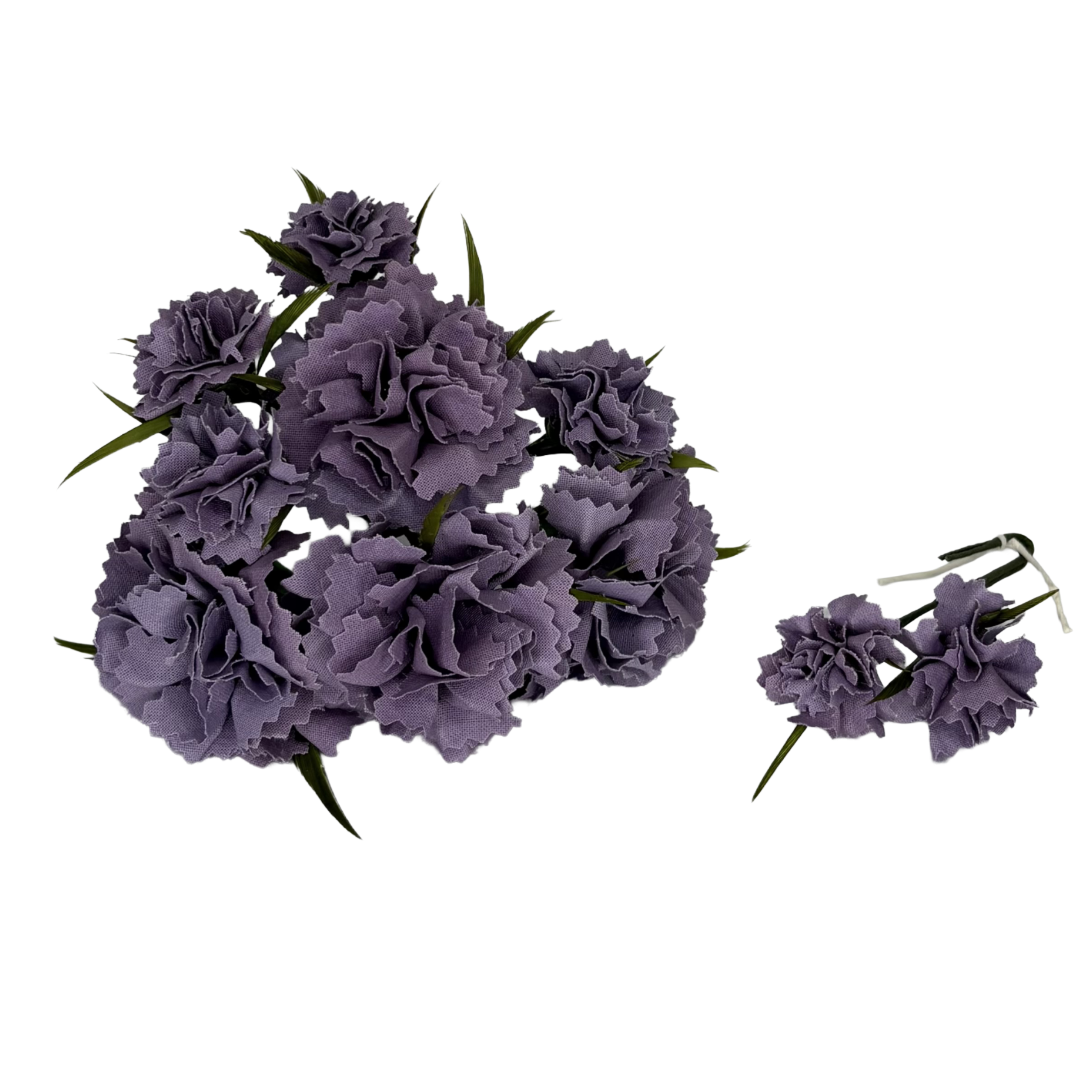 Ramillete de clavellinas malva