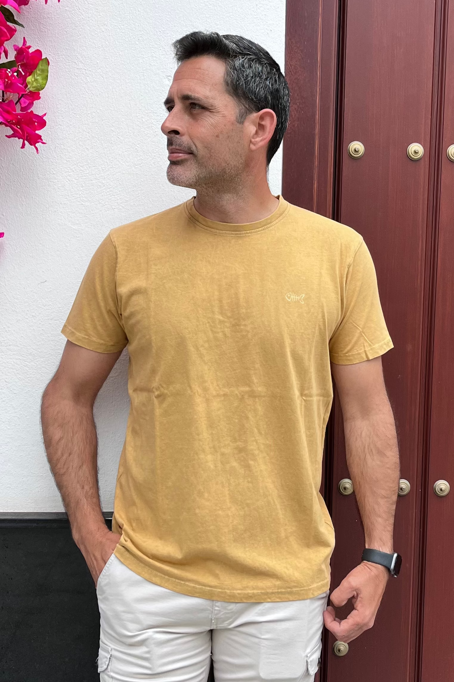 Camiseta Etnik mostaza