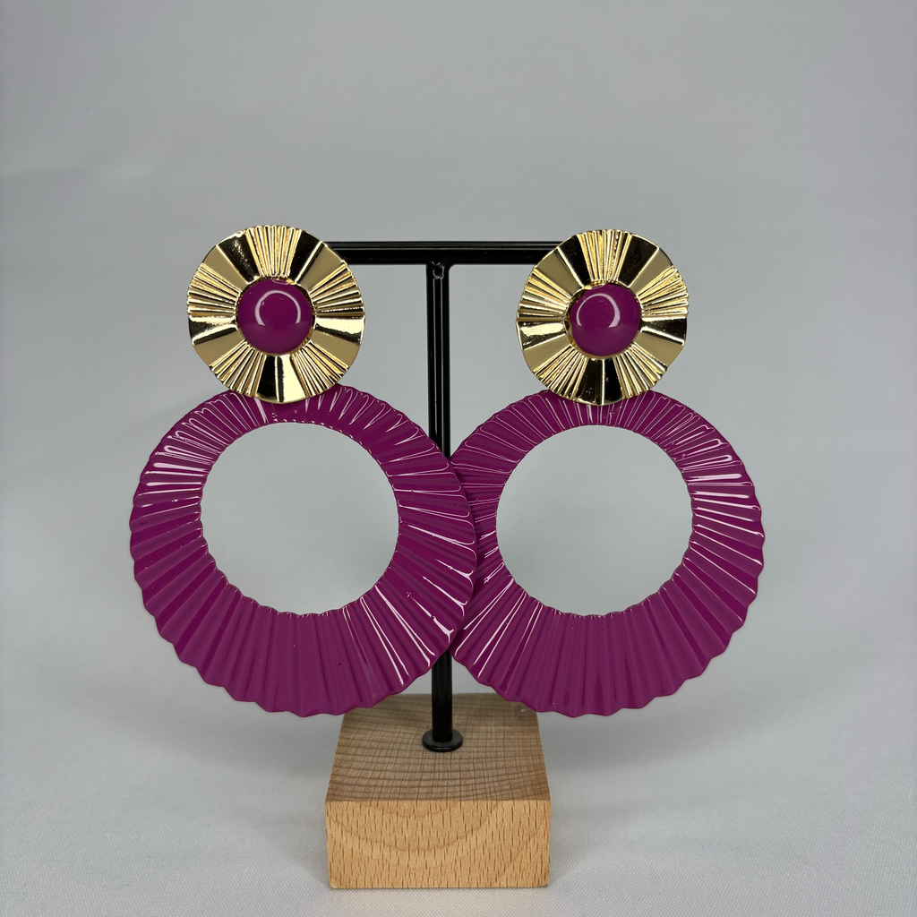 Pendientes Argolla Ondulada