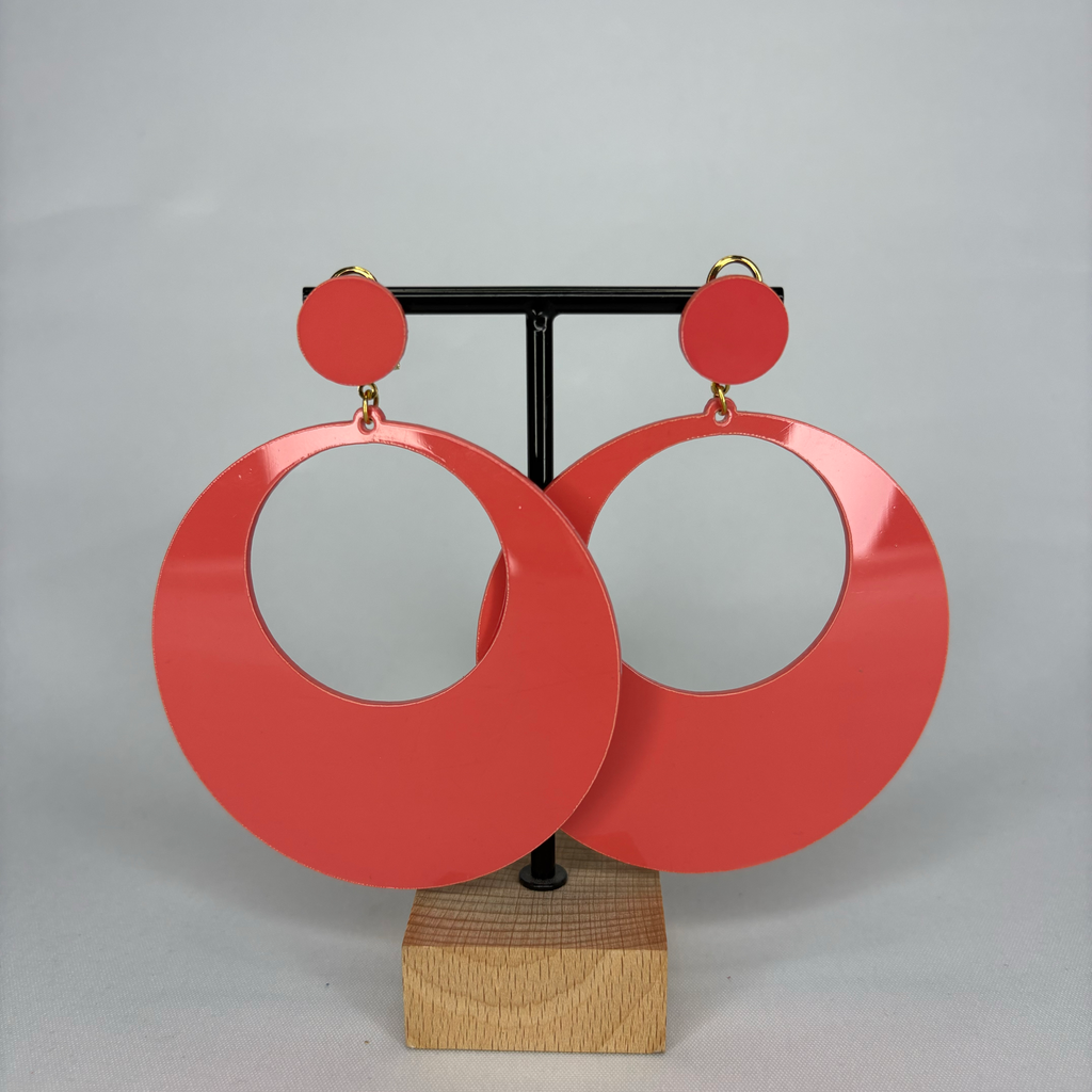 Pendientes Argollas Acetato Grandes