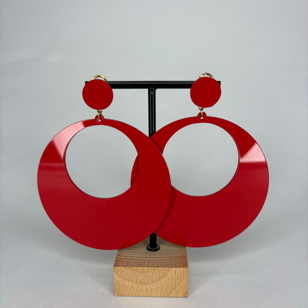 Pendientes Argollas Acetato Grandes