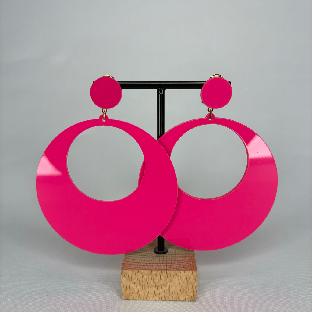 Pendientes Argollas Acetato Grandes