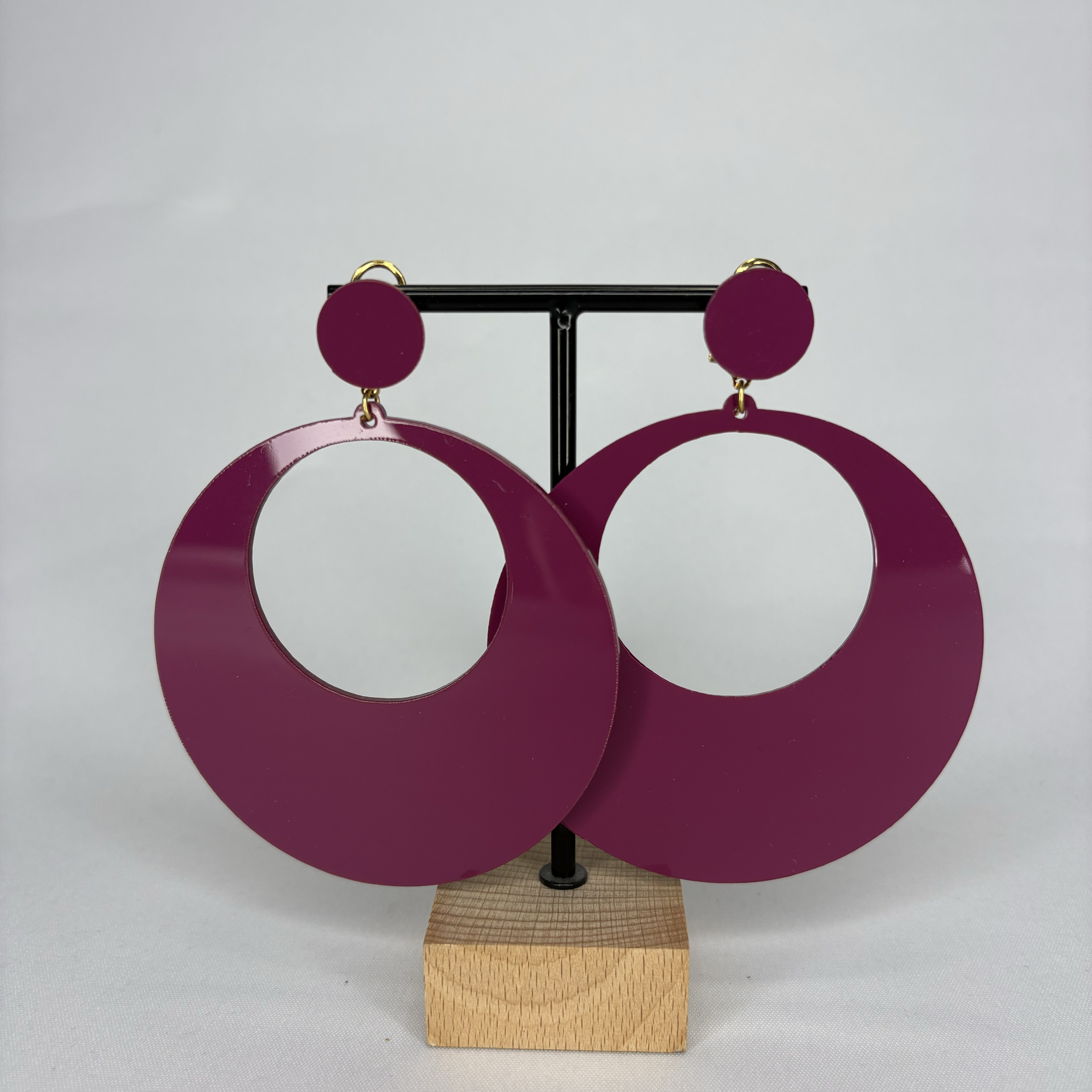 Pendientes Argollas Acetato Grandes