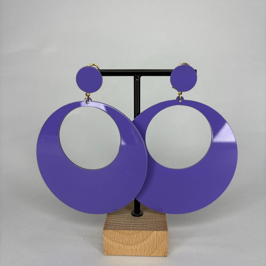 Pendientes Argollas Acetato Grandes
