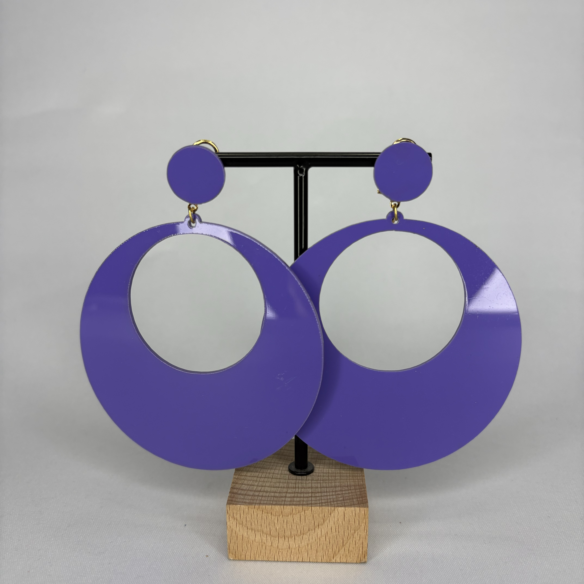 Pendientes Argollas Acetato Grandes