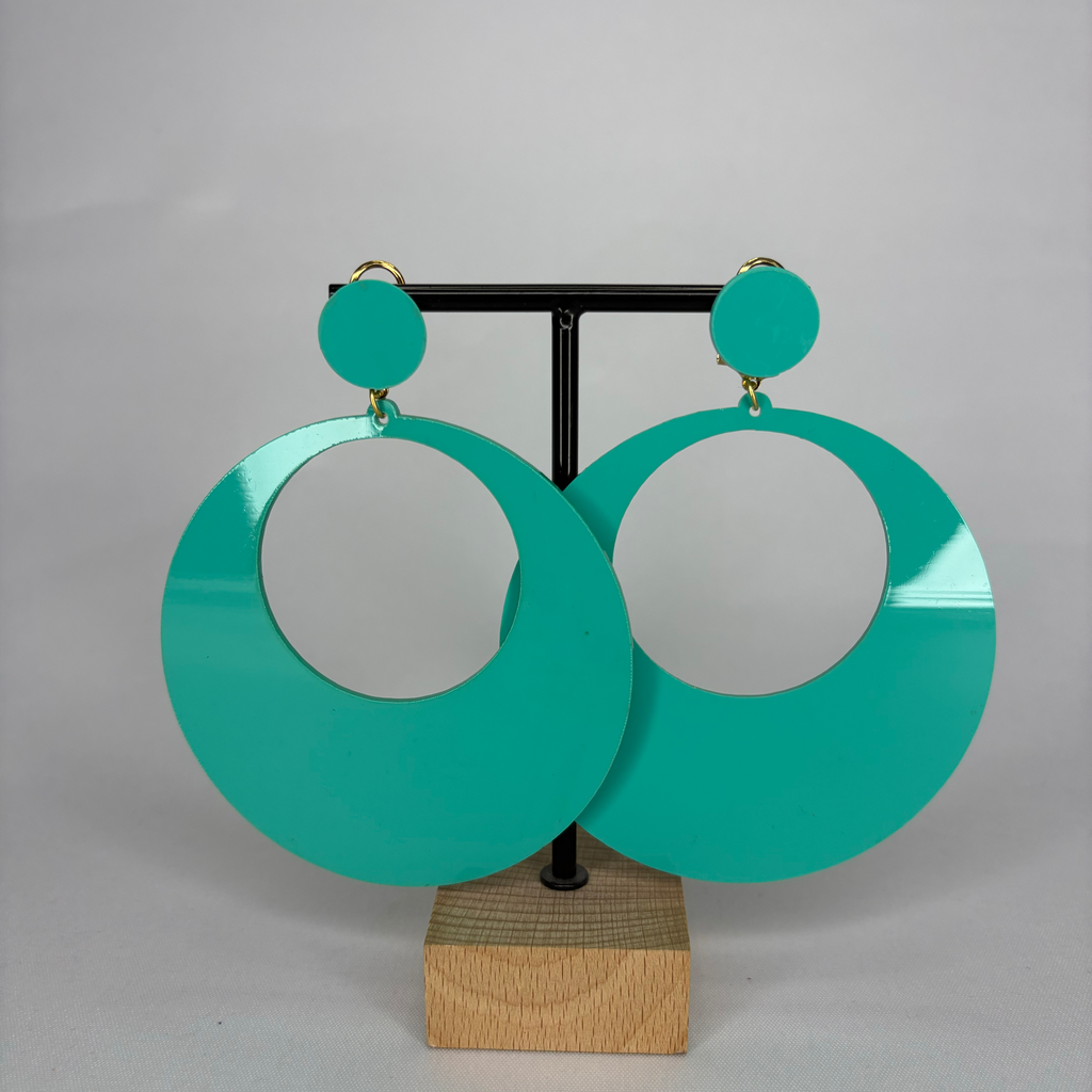 Pendientes Argollas Acetato Grandes