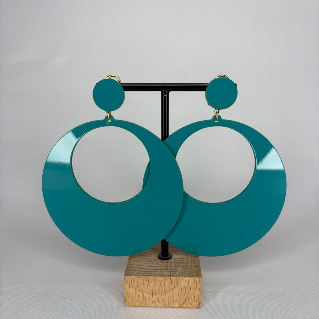 Pendientes Argollas Acetato Grandes