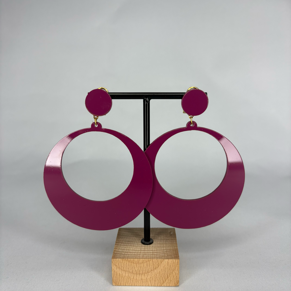 Pendientes Argollas Acetato Medianos