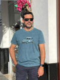 Camiseta Mini Classic Azul Egeo