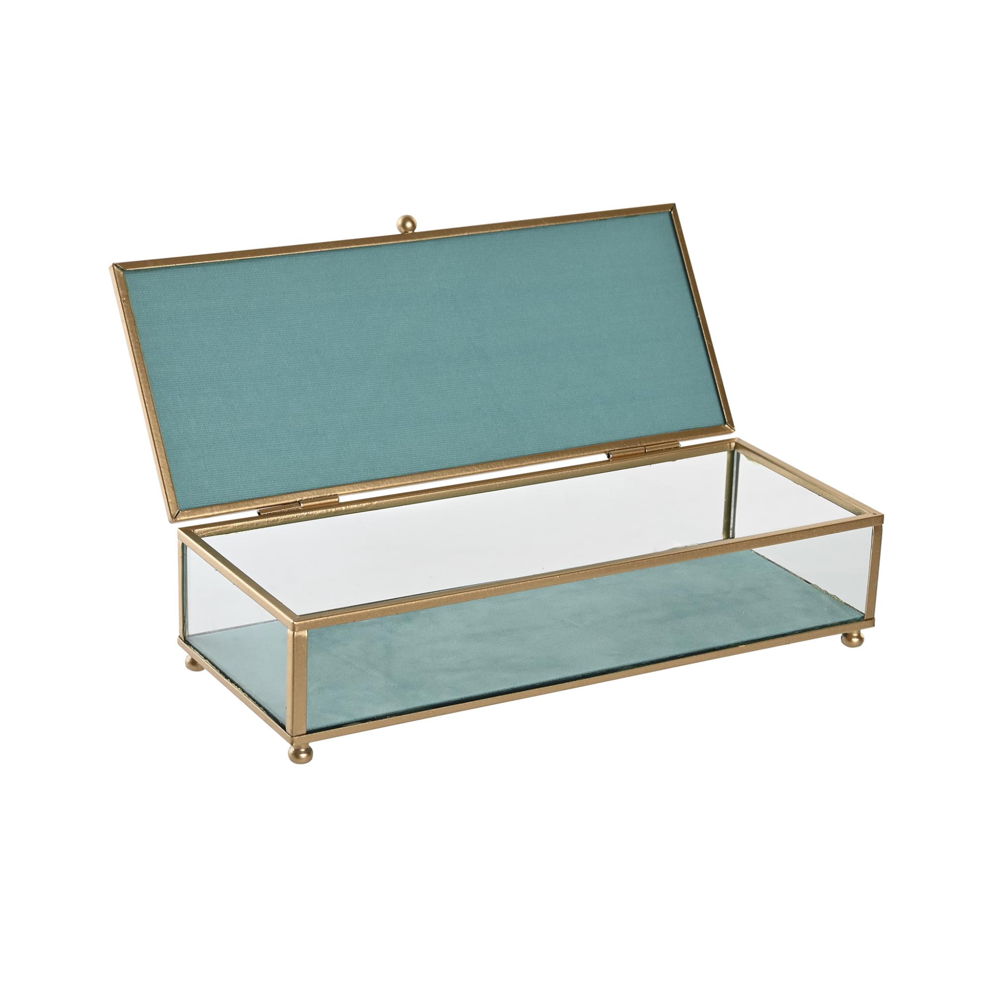 Joyero Cristal Turquesa / Celeste