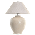 Lámpara de sobremesa ceramica beige